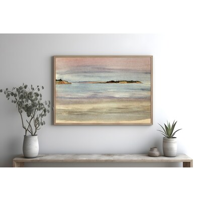 COASTAL WALL ART.  12" x 8", 17" x 11" or 24" x 16".  Fine Art or Canvas Texture Print Paper.  Ready to Frame.  Frame Not Included. - image1